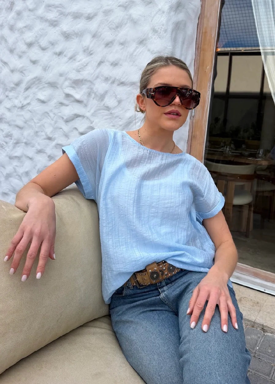 Remera ALICE Premium Bambula con Strass GU6222