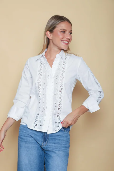 Camisa KARLY C/ Puntilla GUK4115