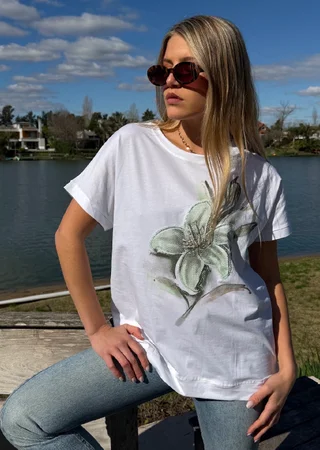 Remera GREEN BAMBOO Bordado GU10714 - Vista 6