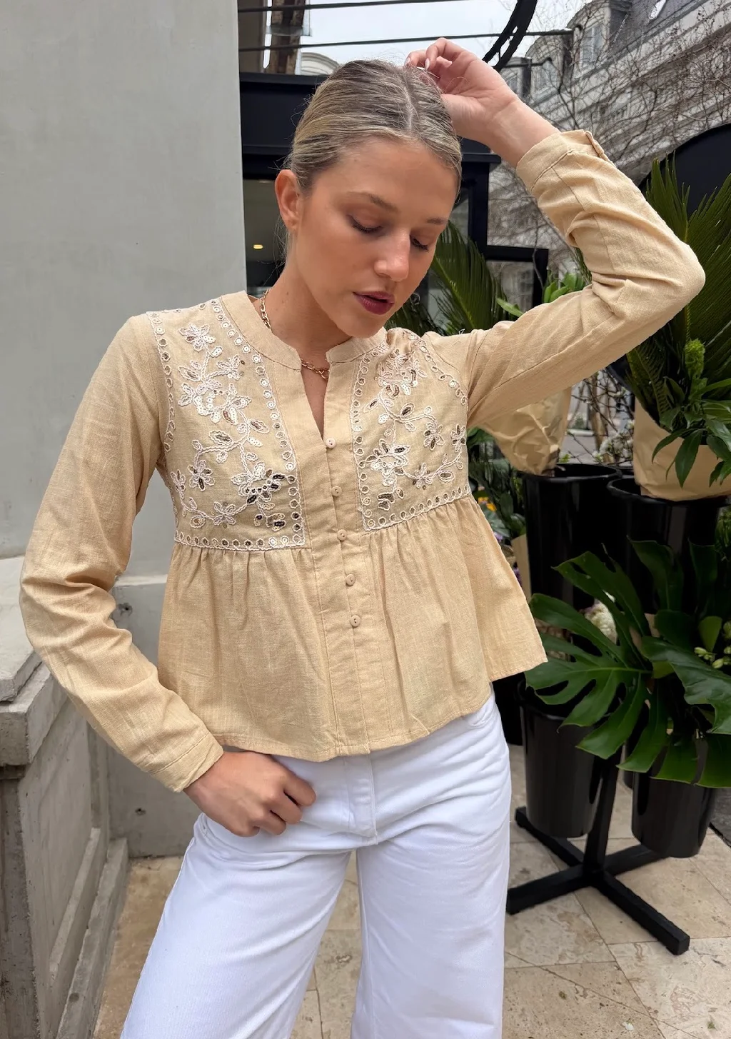 Blusa DASH Bordada GU70253