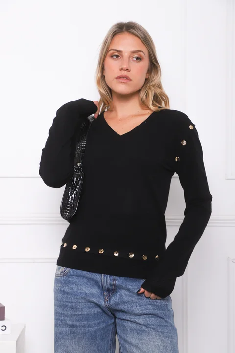 Sweater BURI Bremer Con Botones GU825