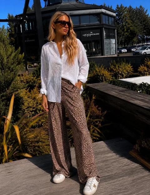 Pantalon Kavanah Modal Print c/ Bolsillos