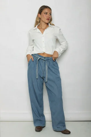 Pantalon RUMI Jean Con Cinto GU568 - Vista 3