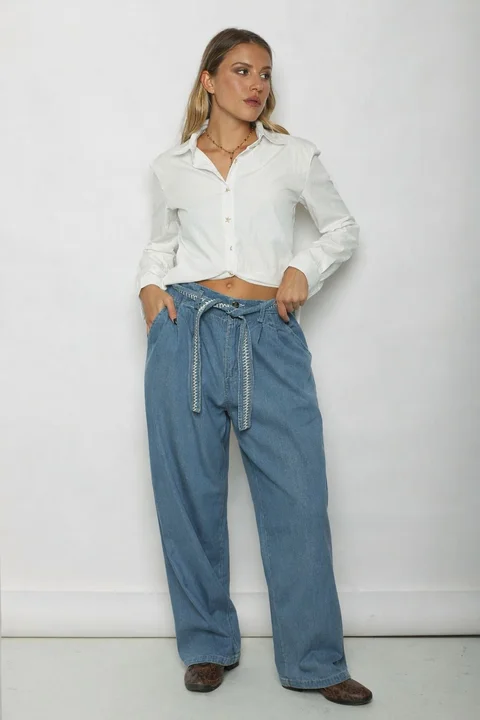 Pantalon RUMI Jean Con Cinto GU568