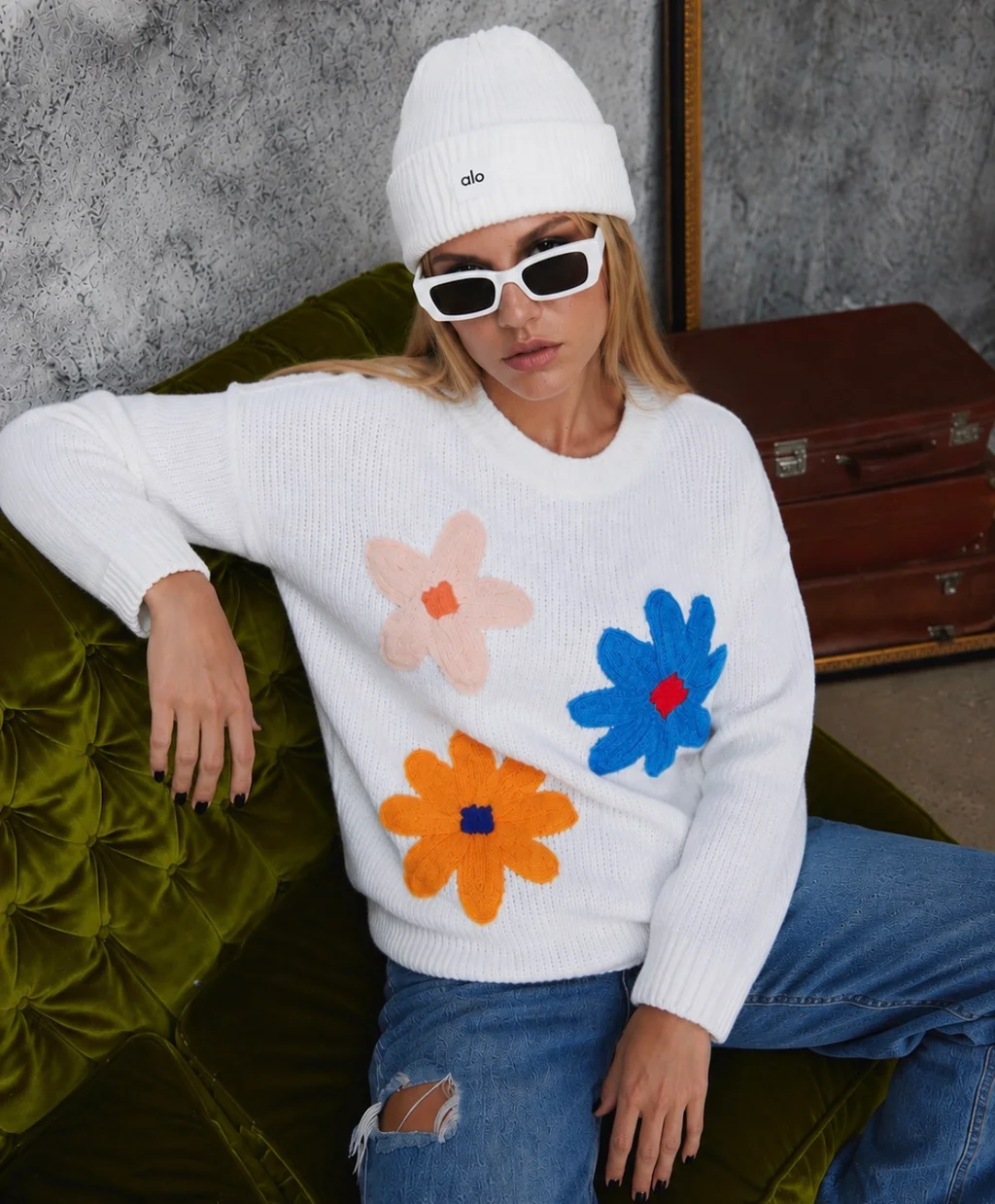 Sweater Flower Bordado GUL661