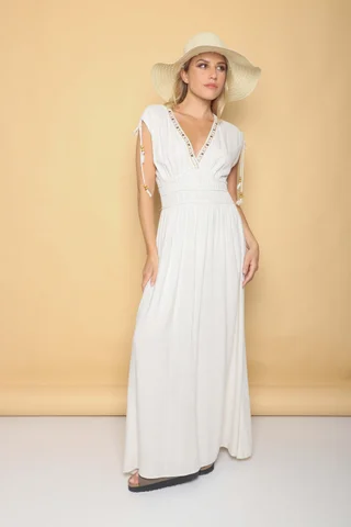 Vestido TAILAND lino GU0553 - Vista 5