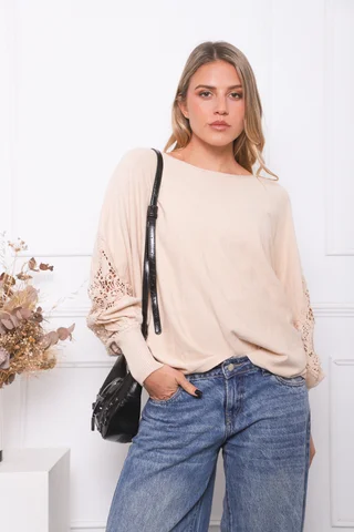 Sweater TUSCANY con Guipiur GU841 - Vista 3