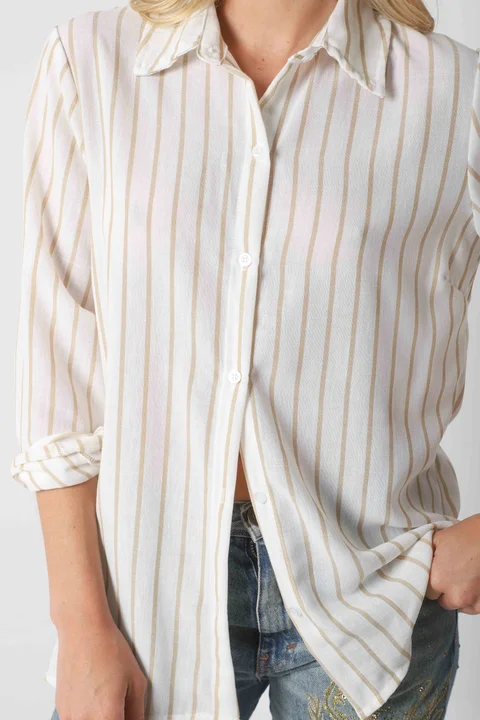 Camisa BELE Lino Rayada