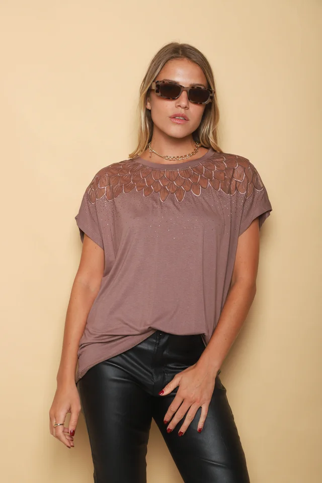 Remeron BURDEOS Modal c/Strass GU23522