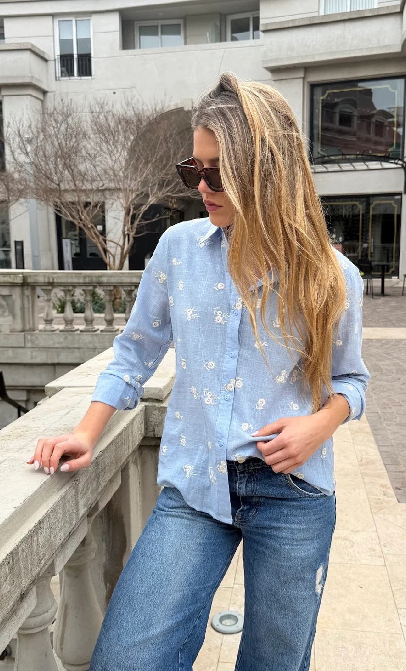 Camisa ROSMARY Lino Bordada GU70242