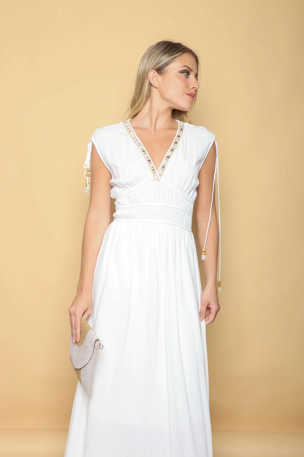 Vestido TAILAND lino GU0553