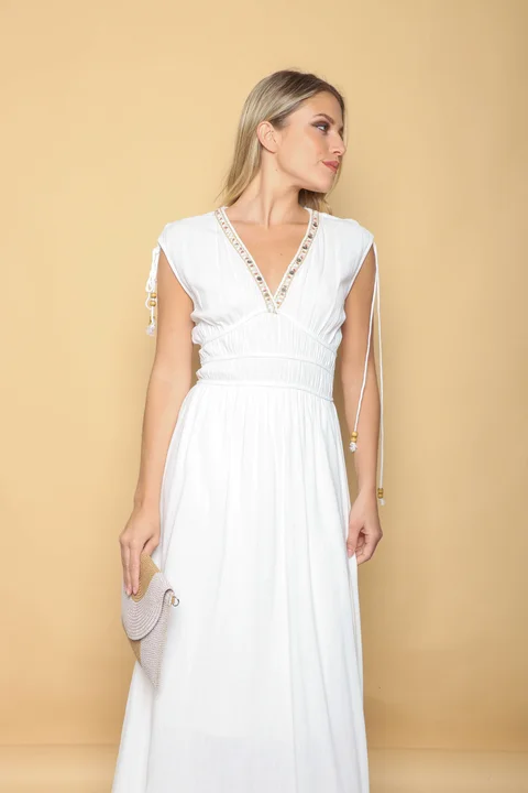 Vestido TAILAND lino GU0553