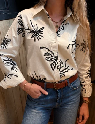 Camisa FLORENTINA Bordada GU278768 - Vista 6