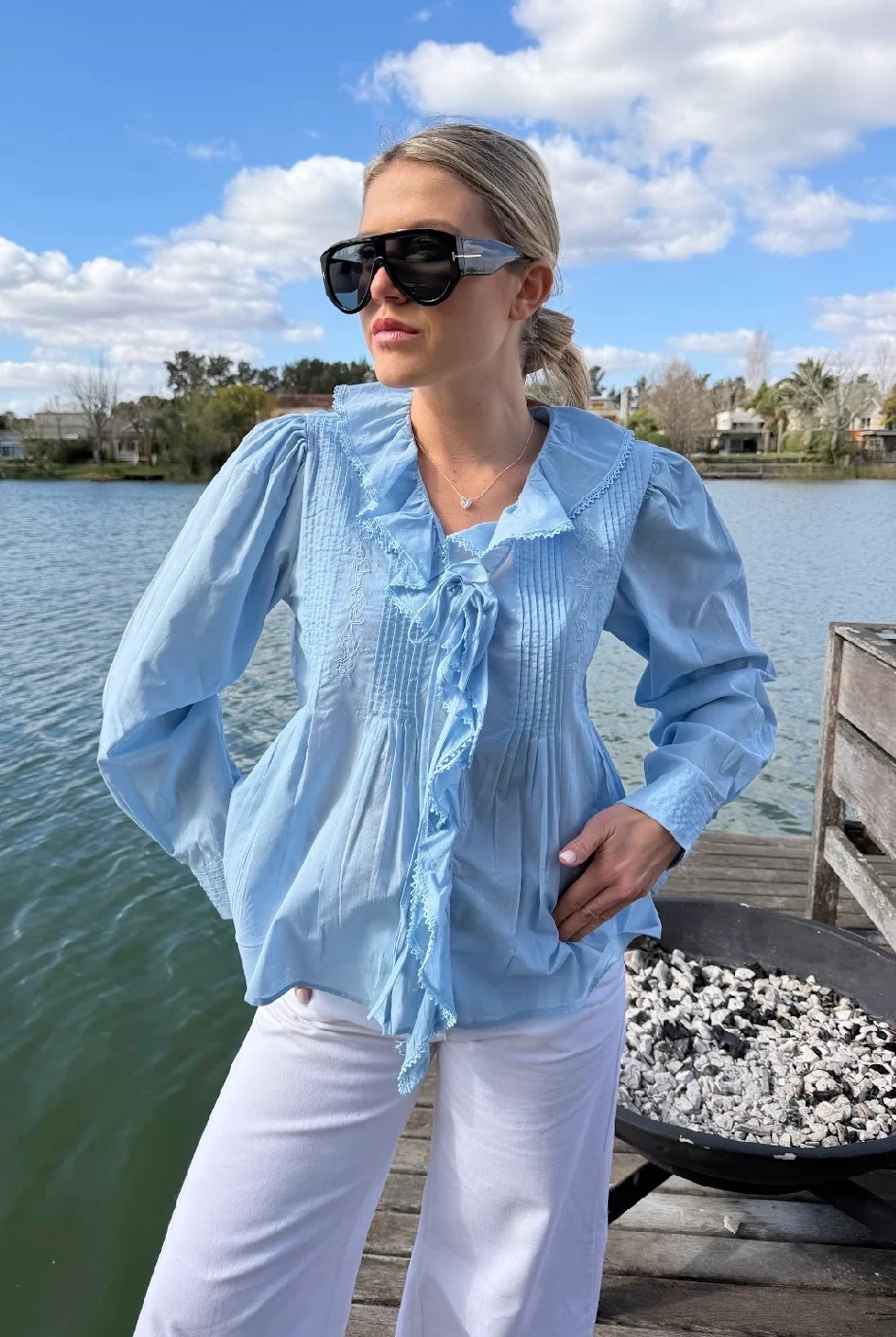 Camisa CARLY Con Volado GU70257