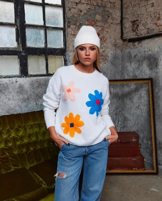 Sweater Flower Bordado GUL661 - Vista 3