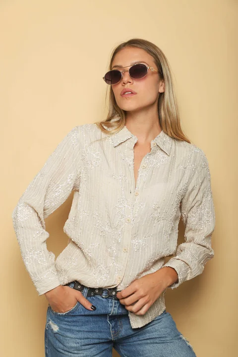 Camisa VITRE BORDADA GU5233