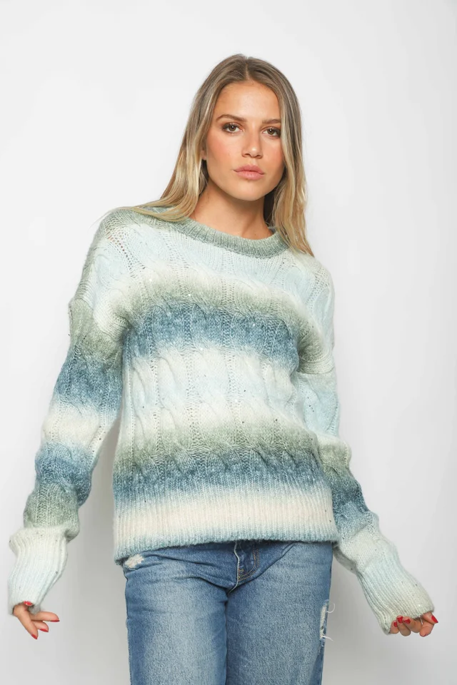 Sweater RENS Lana Trenzada c/ Mini Lentejuelas GU87095