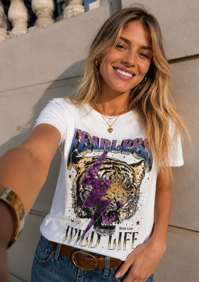 Remera FEARLESS Brillos GU5122