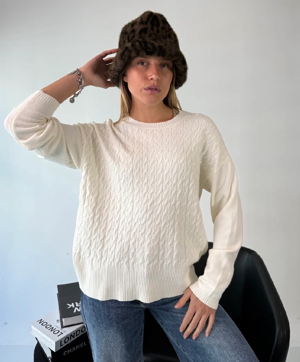 Maxi Sweater MADELEINE Bremer Trenzado GUL819
