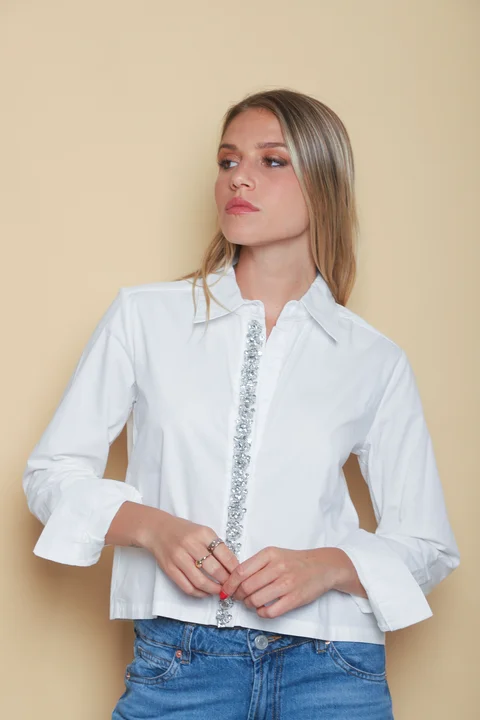 Camisa Bijou con Piedras GUK70059