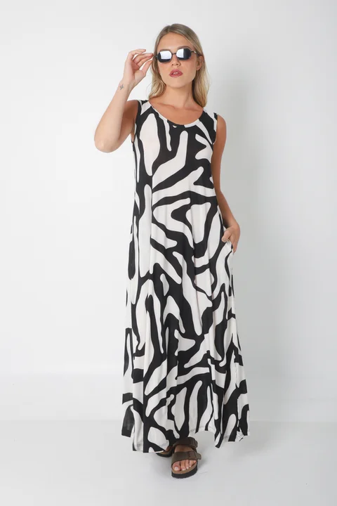 Vestido Joy Sunset con Bolsillos