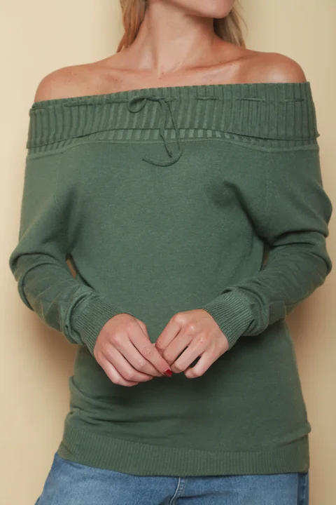 Sweater KITY Bremer Cuello Bote c/ Tira GU665