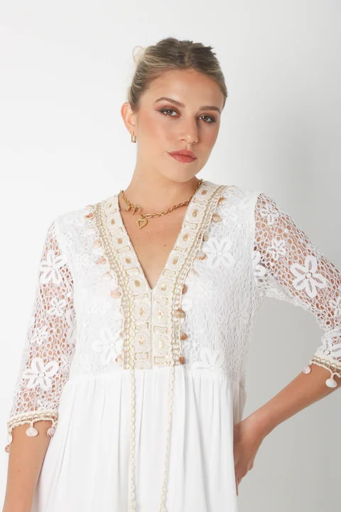 Vestido Sunrise  Encaje con Guarda GUK4035-1