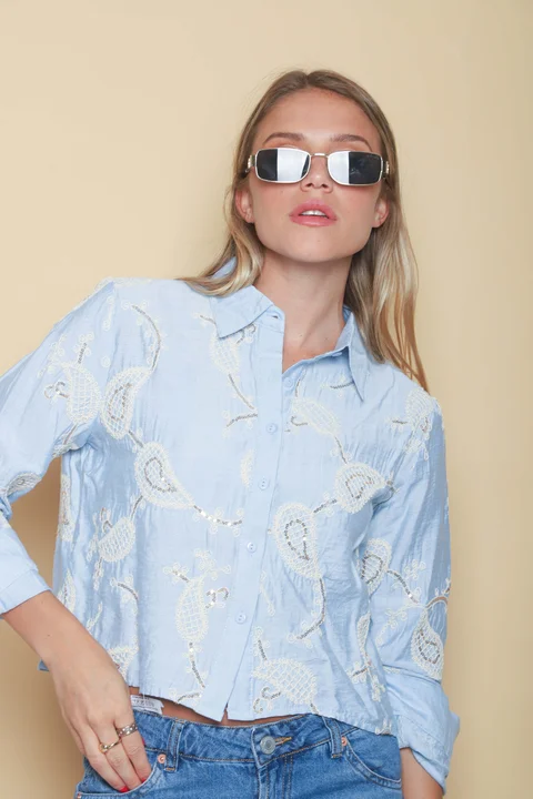 Camisa Bulgara Bordada GUK70133/33013