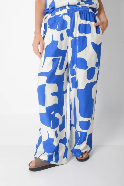 Conjunto CARMESI LINO estampado GUK70150-1/GUK70150