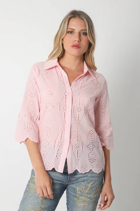 Camisa CARNAVAL Broderie Manga 3/4 GUK4009