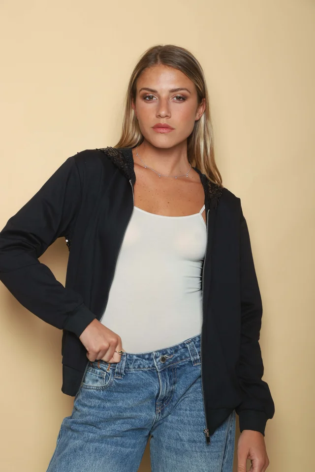 Campera  Brilliant con Lentejuelas GUK119