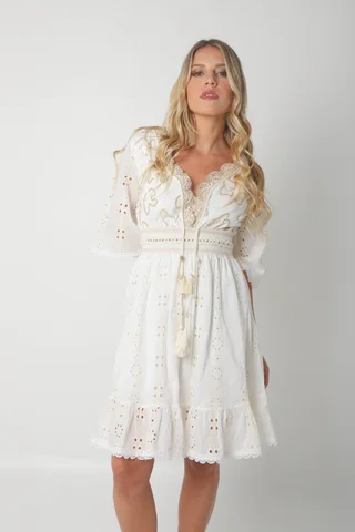 Vestido MONTPELLIER c/bordado Lentejuelas GUK70173 - Vista 1