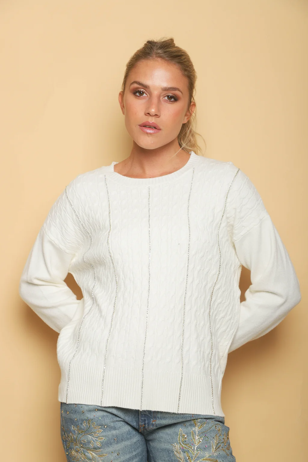 Sweater DANERI c/strass GUL850