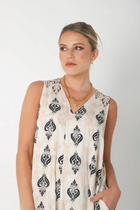 Vestido Mandarin Oriental c/ Bolsillos GU252