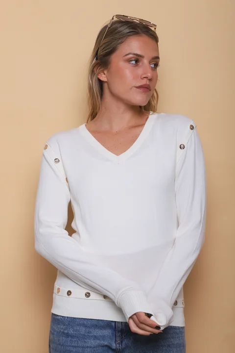 Sweater BURI Bremer Con Botones GU825