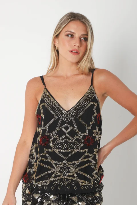 Musculosa NAOMI Gasa c/canutillos GUK70192