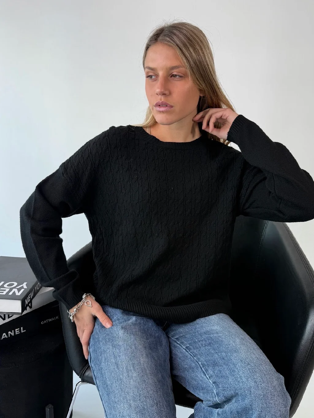 Maxi Sweater MADELEINE Bremer Trenzado GUL819
