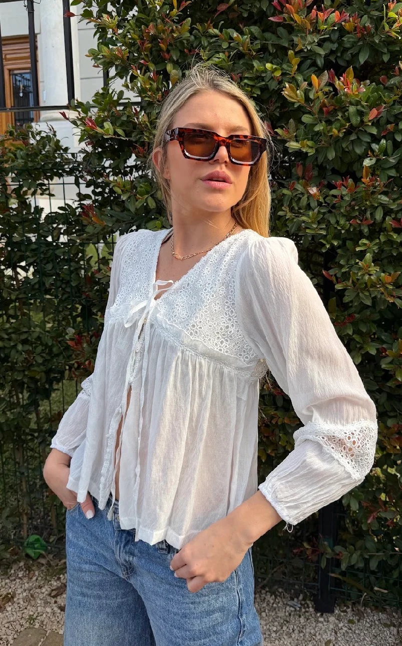 Blusa ROCKET Con Broderie  GU70123