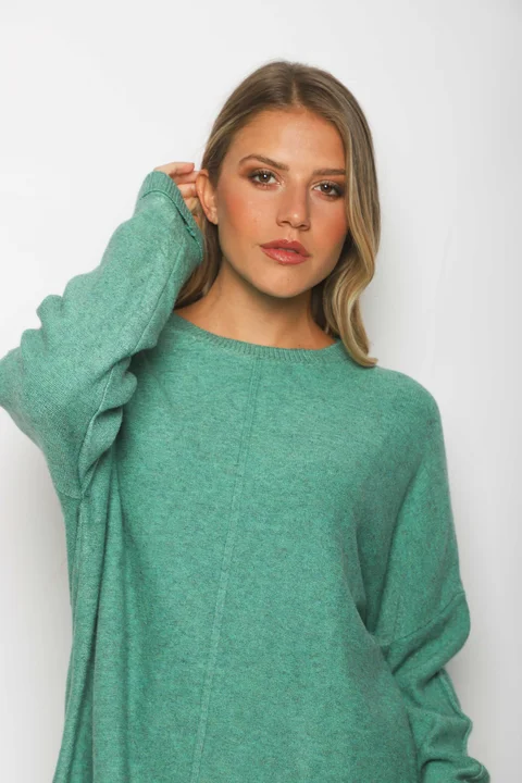 Sweater BIRMANA Largo Bremer con Botones GUL808