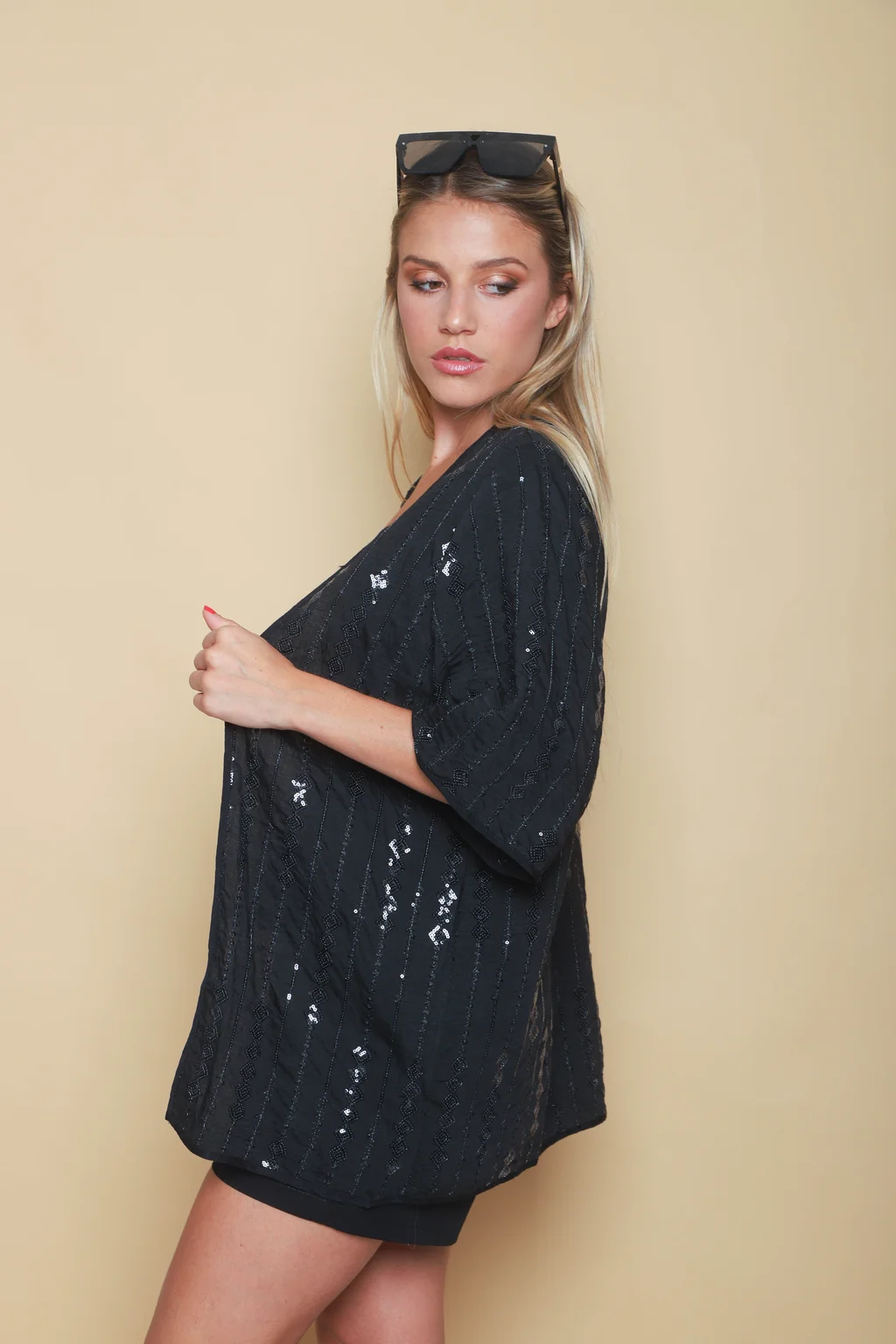 Kimono NATAL Lino c/ Rombos Bordados GU70084