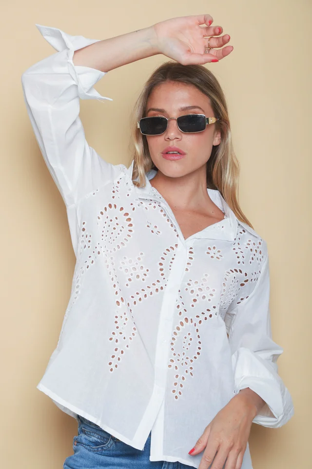 Camisa Clarice Broderie GUK4110