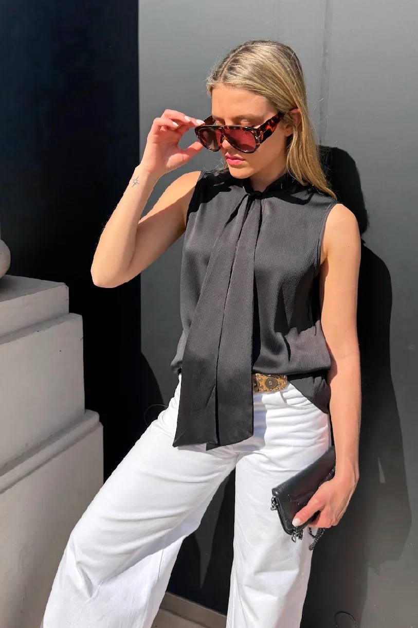 Musculosa Premium Bambula con Lazo GU6220