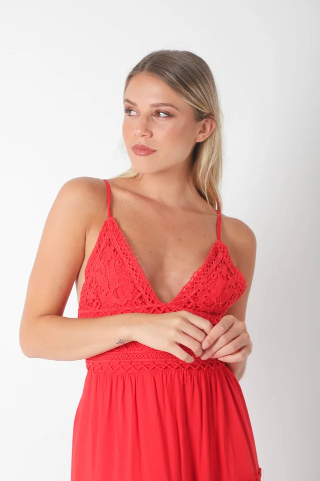 Vestido Jazz Guipiure con Lazo Colours GUK141