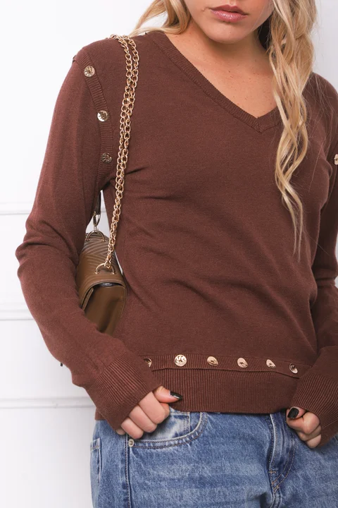 Sweater BURI Bremer Con Botones GU825
