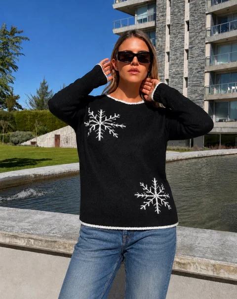 Sweater MARKS Mohair con Piedras GUA138