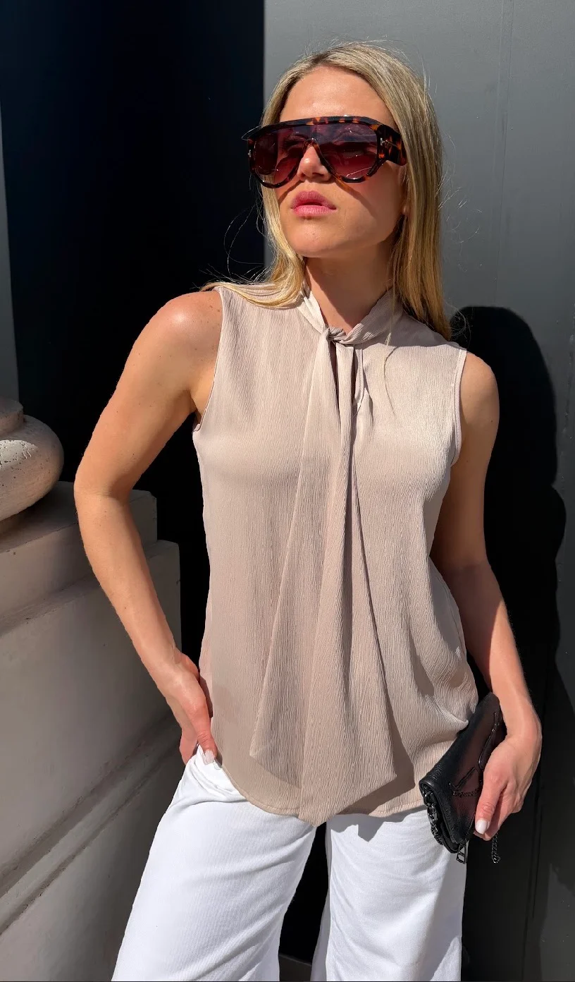 Musculosa Premium Bambula con Lazo GU6220