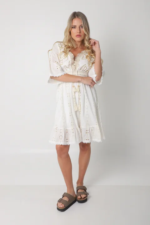 Vestido MONTPELLIER c/bordado Lentejuelas GUK70173