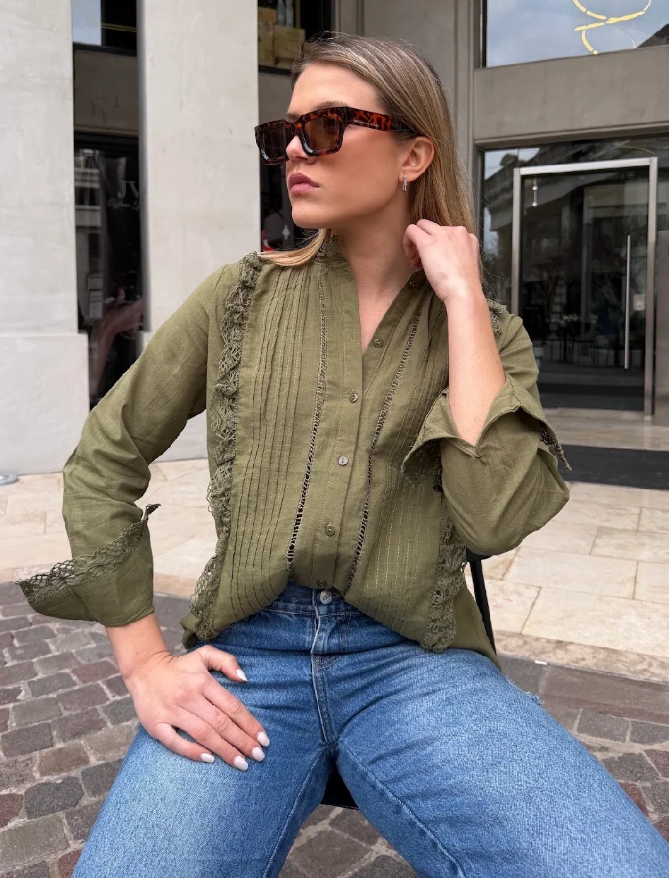 Camisa VANCY Tablitas LINO GUK68