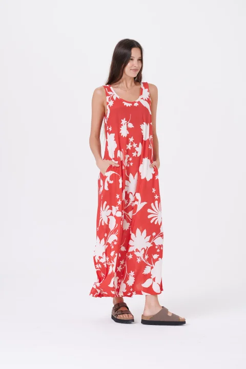 Vestido Joy Sunset con Bolsillos