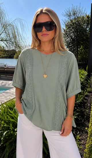 Blusa Amplia VASY Guardas Guipiur GU0330 - Vista 6